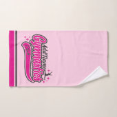Gymnast Split Leap Gymnastiek op maat Bad Handdoek (Handdoek)