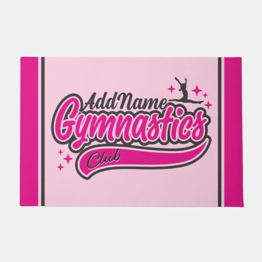 Gymnast Split Leap Gymnastiek op maat Deurmat (Voorkant)