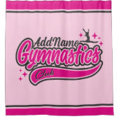 Gymnast Split Leap Gymnastiek op maat Douchegordijn (Voorkant)