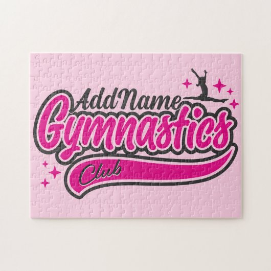 Gymnast Split Leap Gymnastiek op maat Legpuzzel (Horizontaal)