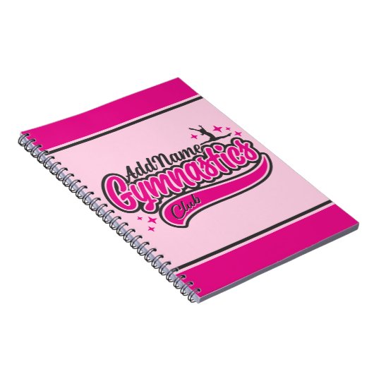 Gymnast Split Leap Gymnastiek op maat Notitieboek (Rechterzijde)