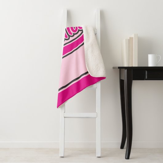 Gymnast Split Leap Gymnastiek op maat Sherpa Deken (In situ)