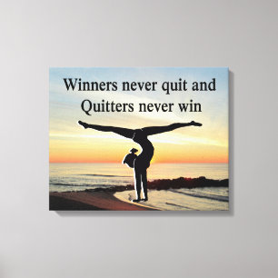 GYMNAST WINNER CANVAS AFDRUK