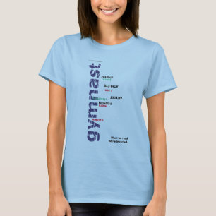 Gymnast Womens Girls omgekeerd T-shirt