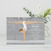 Gymnaste Anniversaire Fête Invitation (Debout devant)