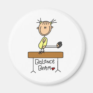 Gymnaste de la figure de bâton sur les Magnets de 
