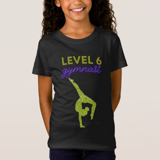 Gymnaste De Niveau 6 Pour T-shirt Or (Devant)