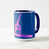 Gymnaste GYMNASTIQUE sur la tasse de café de la ba (Devant droit)