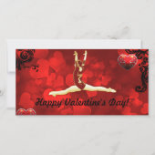 Gymnaste Valentine's Day carte photo (Devant)