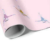 gymnasten in roze cadeaupapier (Rol Hoek)