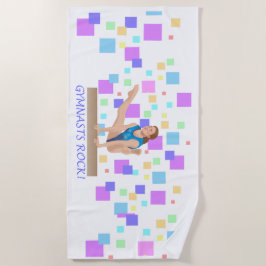 Gymnasten Rock!  Evenwichtsbalk Strandlaken