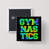 GYMNASTICA VIERKANTE BUTTON 5,1 CM (Voorkant /achterkant)
