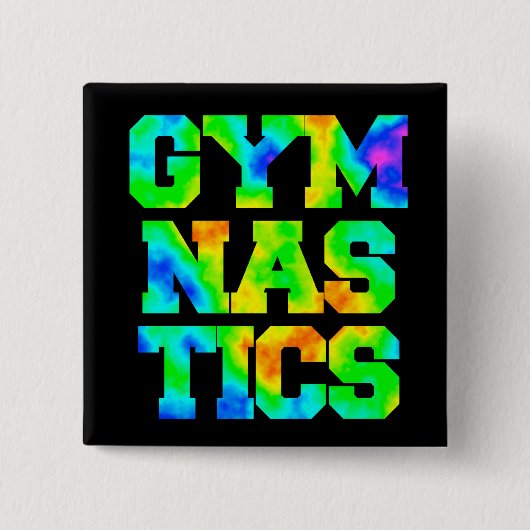 GYMNASTICA VIERKANTE BUTTON 5,1 CM (Voorkant)