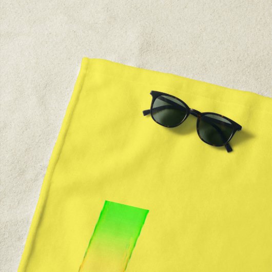 GYMNASTICS-badhanddoek. Persoonlijke naam. Strandlaken (In situ)