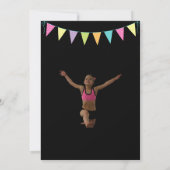 Gymnastics Birthday Invitation Kaart (Achterkant)