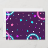 Gymnastics Birthday Photo Invitation Neon Party (Dos)