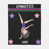 GYMNASTICS BLANKET VOOR GESPECIFICEERDE MEISJES. FLEECE DEKEN (Voorkant)