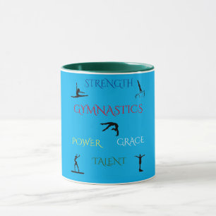 GYMNASTICS BLAUW/GROEN TWEE TONEN MOK. MOK