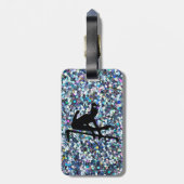 GYMNASTICS BLING Bagagelabel voor Reizen (Achterkant verticaal)