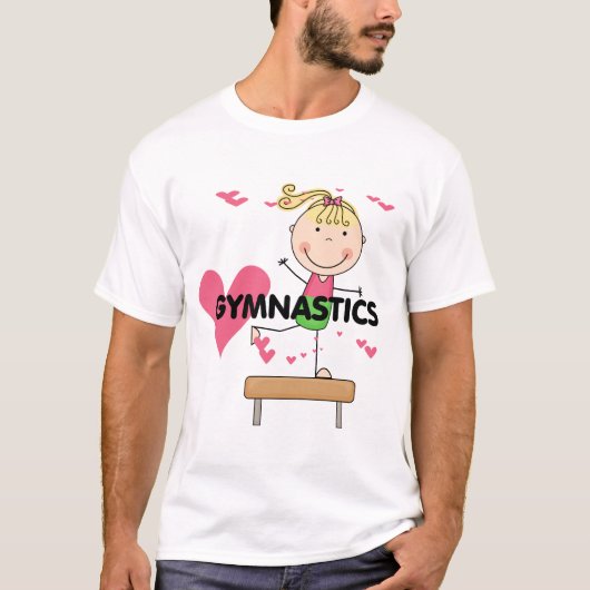 GYMNASTICS - Blond Girl Balance Bam Tshirts (Voorkant)