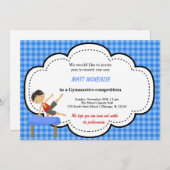 Gymnastics Boy Competition (Blue) Kaart (Voorkant / Achterkant)