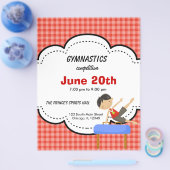 Gymnastics Boy Competition (Red) Flyer (Enkel)