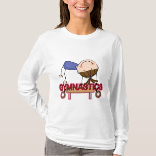 GYMNASTICS - Brunette Girl Balance Beam t shirts