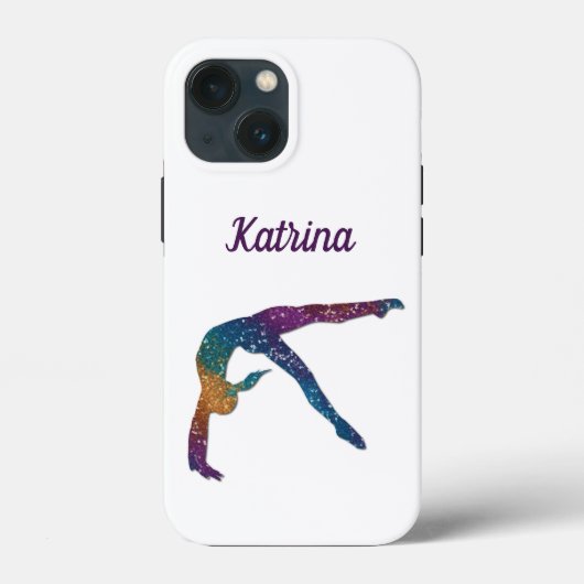 Gymnastics Cell Phone Case met naam gymnast (Achterkant)