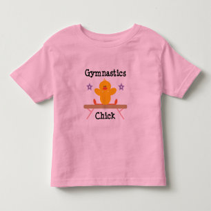 Gymnastics Chick Toddler Ringer T-shirt