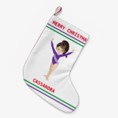 GYMNASTICS CHRISTMAS STOCKING FOR GIRLS. KLEINE KERSTSOK (Voorkant (Hangend))