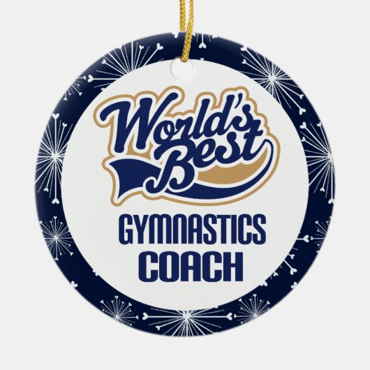 Gymnastics Coach Gift Ornament (Voorkant)