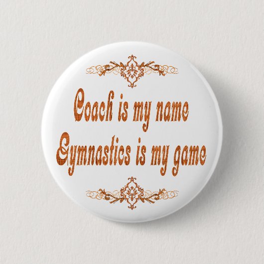 Gymnastics Coach Ronde Button 5,7 Cm (Voorkant)