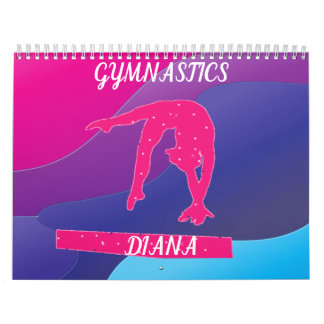 GYMNASTICS COLORFUL CALENDAR PERSONALISEERDE 2022. KALENDER