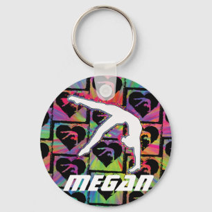 Gymnastics Dance Sleutelhanger voor gepersonalisee