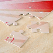 " GYMNASTICS" éclaire le puzzle avec gymnaste. (Côté)