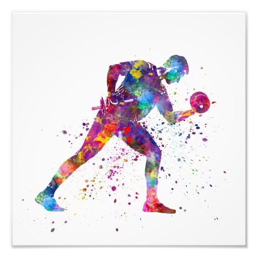 gymnastics exercise foto afdruk (Voorkant)