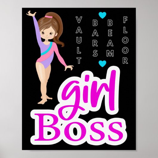 Gymnastics Girl Boss Poster (Voorkant)