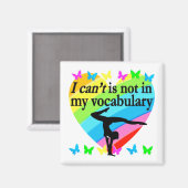 GYMNASTICS GIRL INSPIREREND ONTWERP MAGNEET (Voorkant / Achterkant)