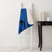 GYMNASTICS GIRL'S SHERPA BLANKET. Aangepaste naam. Sherpa Deken (In situ)