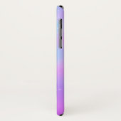 Gymnastics gradient Phone Case met naam gymnast (Achterkant/links)