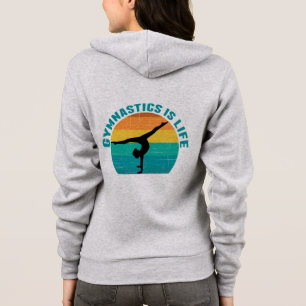 Gymnastics is Life Beautiful Sunset Gymnast Hoodie