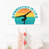 Gymnastics is Life Beautiful Sunset Gymnast Spandoek (Insitu)