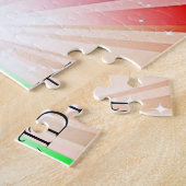 "GYMNASTICS" licht puzzels met gymnast. (Zijkant)