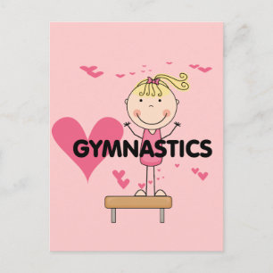 GYMNASTICS - Love Gymnastics Tshirts and Gifts Briefkaart