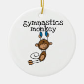 Gymnastics Monkey Keramisch Ornament (Voorkant)