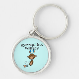 Gymnastics Monkey Tshirts en Gifts Sleutelhanger