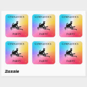 GYMNASTICS PARTIJSQUARE STICKERS (Vel)