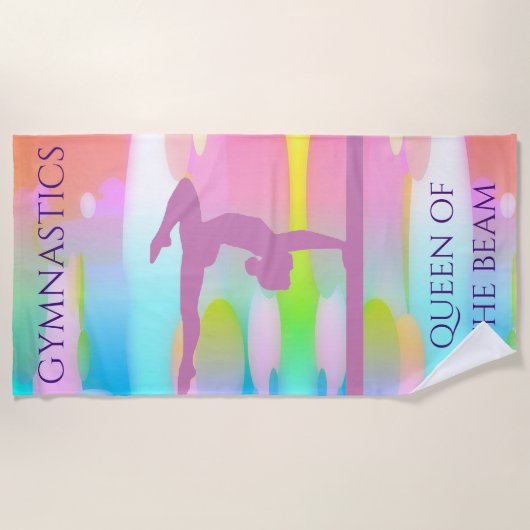 GYMNASTICS PASTEL CAMOUFLAGE PLAGE SERVIETTE ! (Devant)