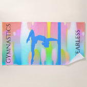 GYMNASTICS PASTEL CAMOUFLAGE PLAGE SERVIETTE ! (Devant)