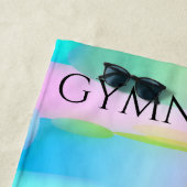 GYMNASTICS PASTEL CAMOUFLAGE PLAGE SERVIETTE ! (En situation)